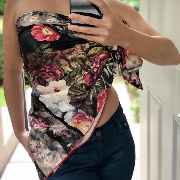 New Floral Fancy Scarf - Picture 2 of 7